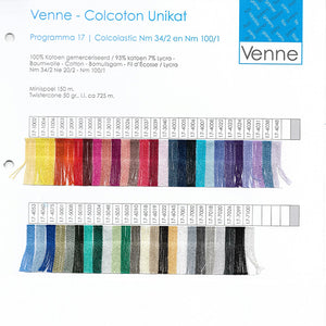 BOMULD/LYCRA Nm 34/2 - Ne 20/2 (50 g - farvet)