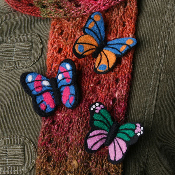 NEEDLE FELTING - BUTTERFLIES