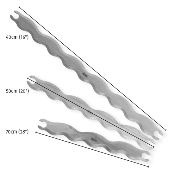BØLGEFORMEDE VÆVESKYTTER