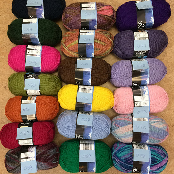 ASHFORD TEKAPO (100 g - farvet)